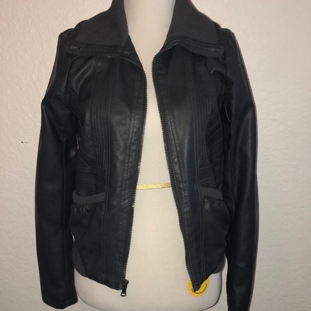 Faux Leather Jacket